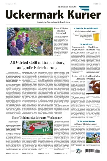 Uckermark Kurier Templiner Zeitung - 14 mai 2024