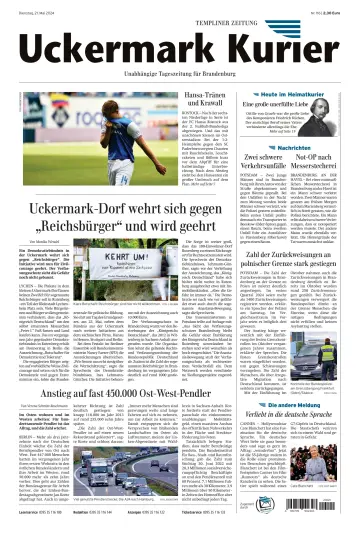 Uckermark Kurier Templiner Zeitung - 21 Mai 2024
