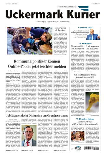 Uckermark Kurier Templiner Zeitung - 23 Mai 2024
