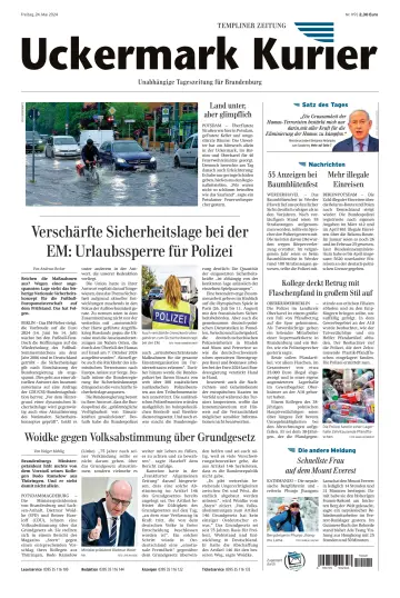 Uckermark Kurier Templiner Zeitung - 24 Mai 2024