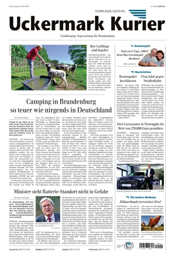Uckermark Kurier Templiner Zeitung - 30 May 2024