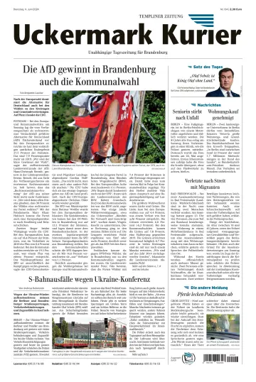 Uckermark Kurier Templiner Zeitung - 11 Juni 2024