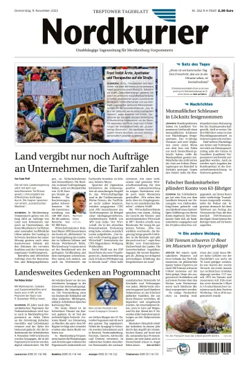 Nordkurier Treptower Tageblatt - 09 nov 2023