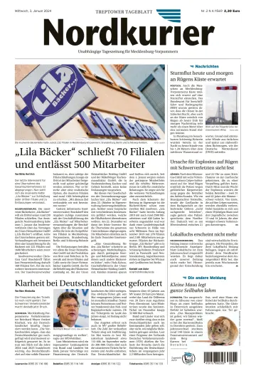 Nordkurier Treptower Tageblatt - 03 enero 2024