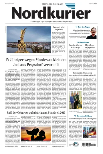 Nordkurier Treptower Tageblatt - 03 maio 2024