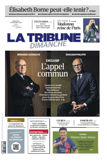 La Tribune Dimanche (France) - 5 Nov 2023