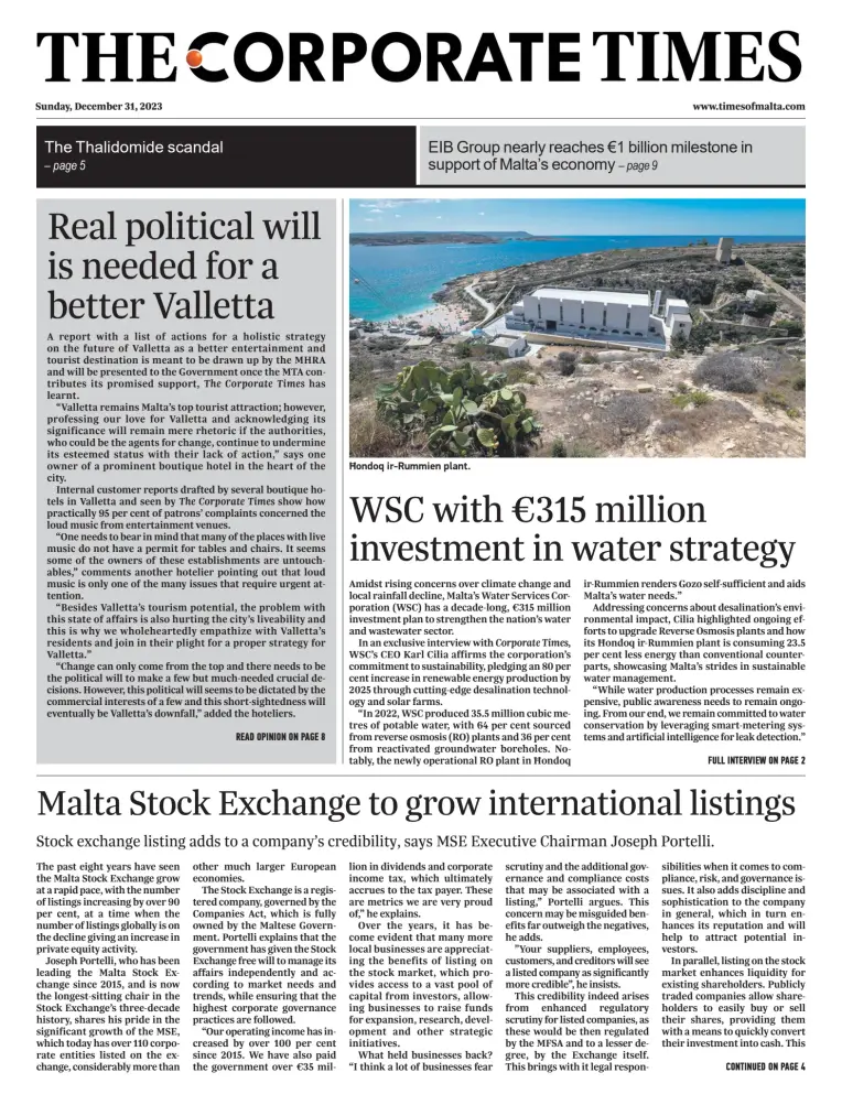 Times of Malta - The Corporate Times