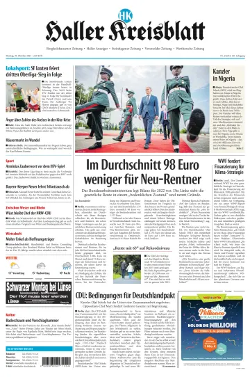 Neue Westfälische - Haller Kreisblatt - 30 Oct 2023