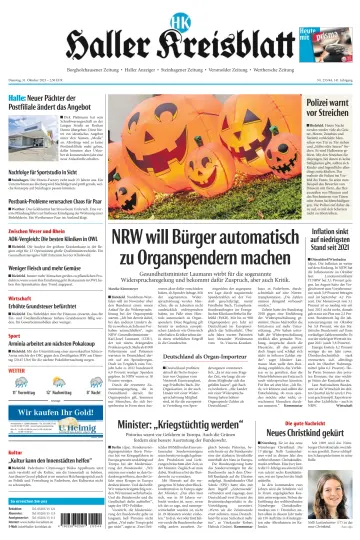 Neue Westfälische - Haller Kreisblatt - 31 Oct 2023