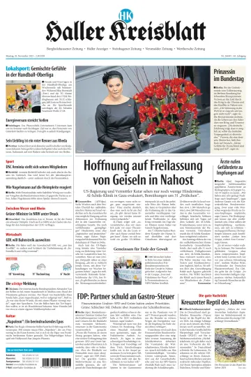 Neue Westfälische - Haller Kreisblatt - 20 Nov 2023