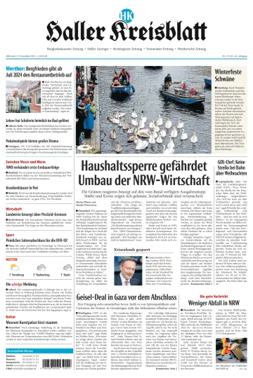 Neue Westfälische - Haller Kreisblatt - 22 Nov 2023