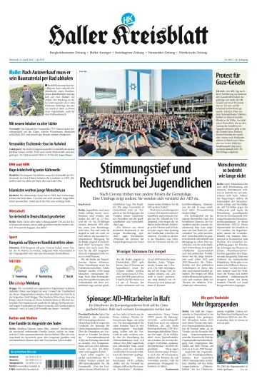 Neue Westfälische - Haller Kreisblatt - 24 4월 2024