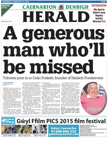 Caernarfon Herald - 12 Feb 2015