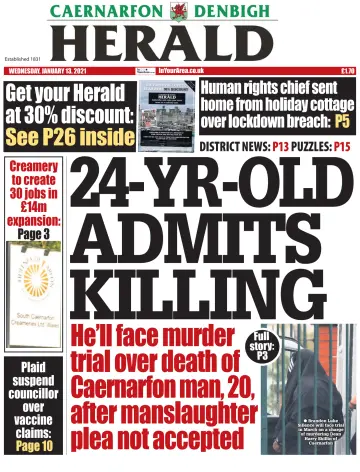 Caernarfon Herald - 13 Jan 2021