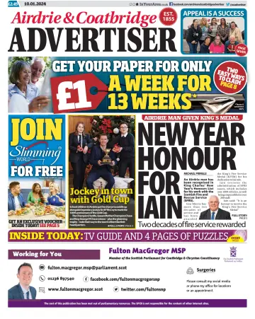 Airdrie & Coatbridge Advertiser - 10 janv. 2024