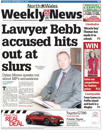 North Wales Weekly News - 25 Sep 2014