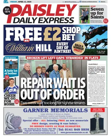 Paisley Daily Express - 12 Aib 2024