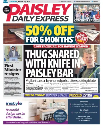 Paisley Daily Express - 30 Apr 2024