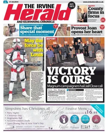 The Irvine Herald and Kilwinning Chronicle - 17 Oct 2014