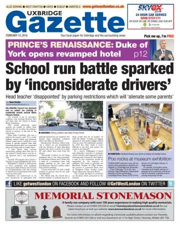 Uxbridge Gazette - 10 Feb 2016