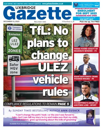 Uxbridge Gazette - 13 十二月 2023