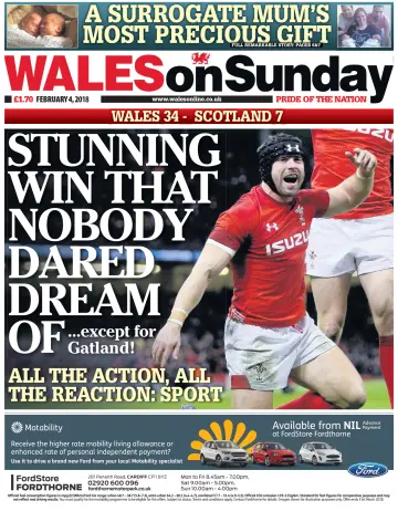 Wales On Sunday - 04 二月 2018