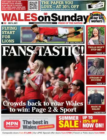 Wales On Sunday - 04 七月 2021