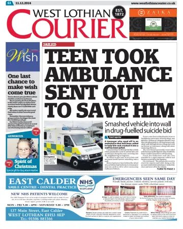 West Lothian Courier - 11 Dec 2014