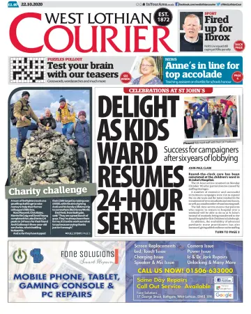 West Lothian Courier - 22 Oct 2020