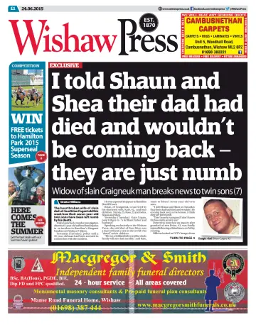 Wishaw Press - 24 Jun 2015