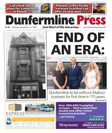 Dunfermline Press - 14 Dez. 2023