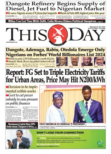 THISDAY - 03 Nis 2024