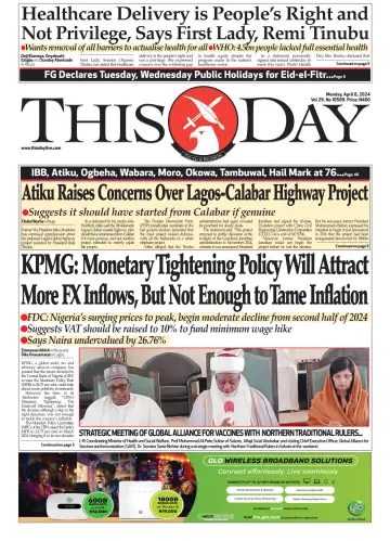 THISDAY - 08 apr 2024