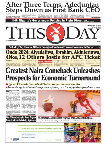 THISDAY - 20 Apr 2024