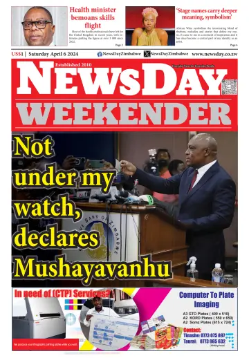 NewsDay (Zimbabwe) - 06 Nis 2024