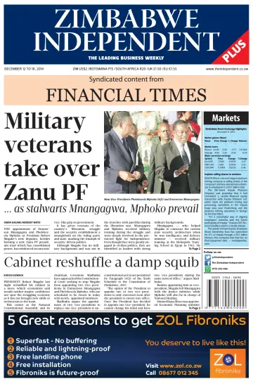 The Zimbabwe Independent - 12 Dec 2014