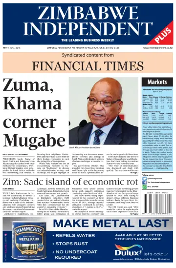 The Zimbabwe Independent - 1 May 2015