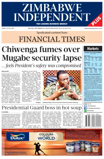 The Zimbabwe Independent - 12 Jun 2015