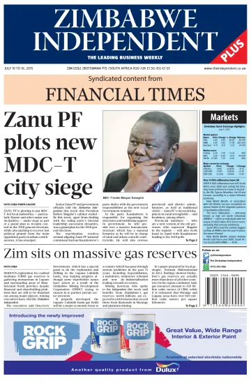 The Zimbabwe Independent - 10 Jul 2015