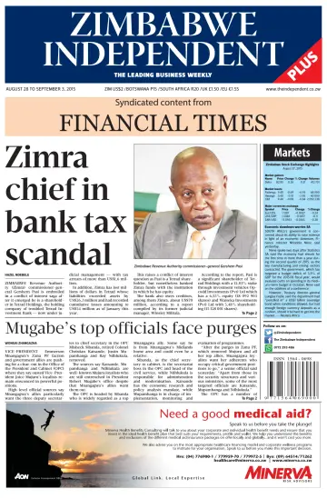 The Zimbabwe Independent - 28 Aug 2015