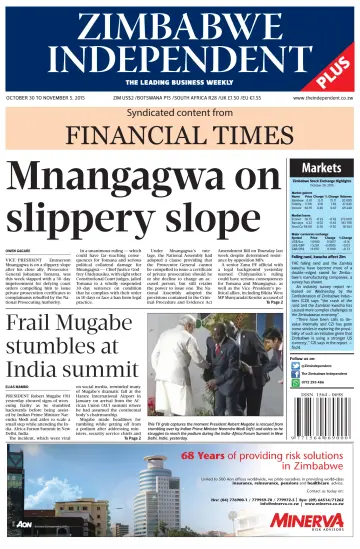 The Zimbabwe Independent - 30 Oct 2015