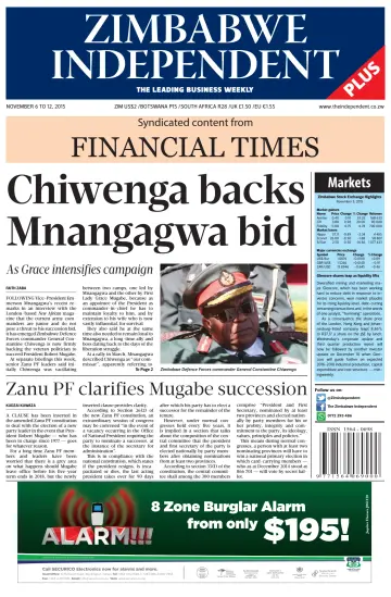 The Zimbabwe Independent - 6 Nov 2015