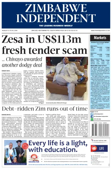 The Zimbabwe Independent - 12 Aug 2016