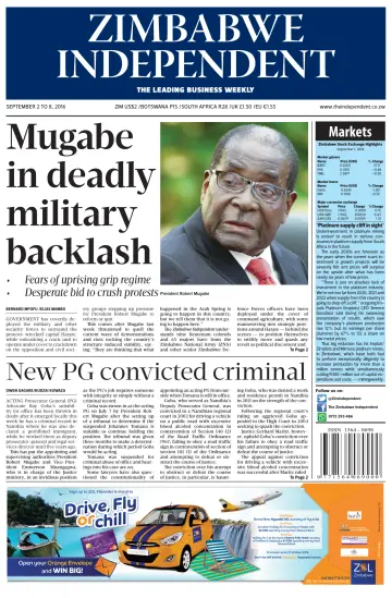 The Zimbabwe Independent - 2 Sep 2016