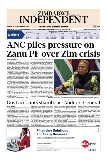 The Zimbabwe Independent - 28 Aug 2020