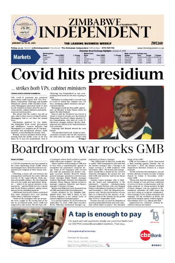 The Zimbabwe Independent - 22 Jan 2021