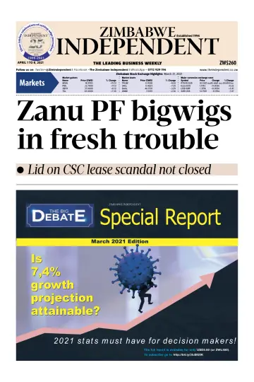 The Zimbabwe Independent - 1 Apr 2021