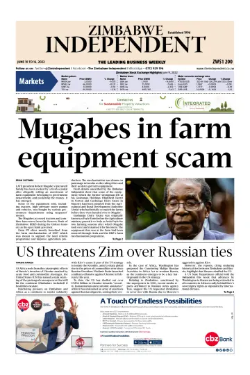 The Zimbabwe Independent - 10 Jun 2022
