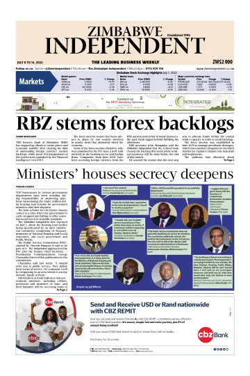 The Zimbabwe Independent - 8 Jul 2022