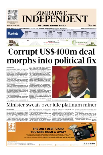 The Zimbabwe Independent - 14 Apr 2023